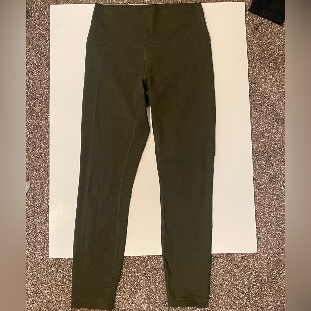Lululemon align olive green leggings size 6